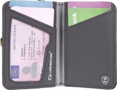 Lifeventure RFID Card Wallet, Recycled, Olive