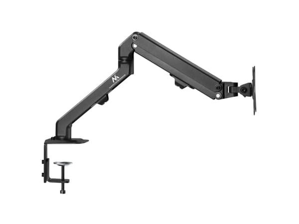 Universal skrivebordsophæng til skærm Maclean, gasfjeder 17"-27" 7kg, VESA 75x75,100x100, MC-906