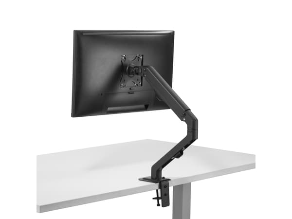 Universal skrivebordsophæng til skærm Maclean, gasfjeder 17"-27" 7kg, VESA 75x75,100x100, MC-906