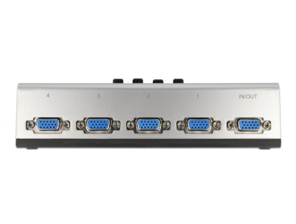 Delock - Videolinjedelare/omkopplare - 4 x VGA - skrivbordsmodell