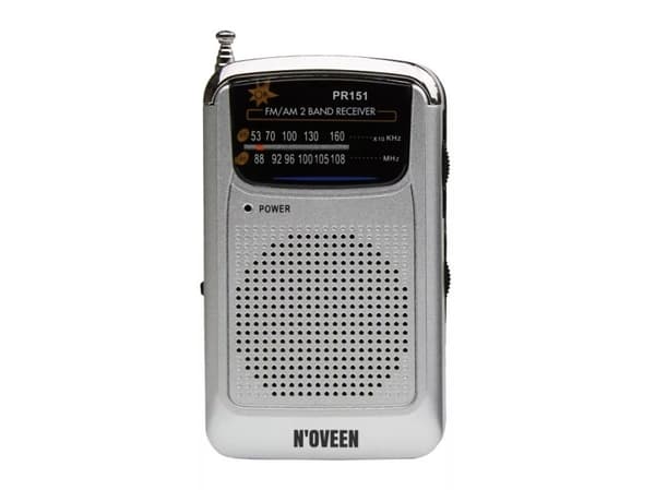 Bærbar radio N'oveen PR151 Sølv Sølv