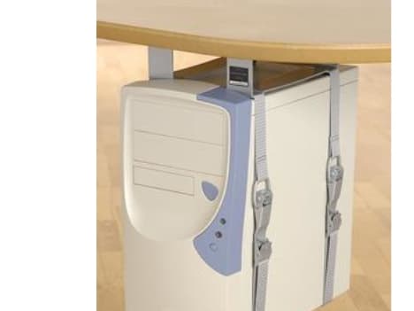 Kondator LiftFix, Pöydälle asennettava keskusyksikköteline, Hopea, 330 x 50 x 100 mm, 1,1 kg