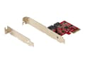 Miniatyrbilde 3 av 5: StarTech.com SATA PCIe Card, 2 Port PCIe SATA Expansion card, 6Gbps SATA Card, Full/Low Profile, PCI Express to SATA Adapter, ASM1062R SATA RAID Cont