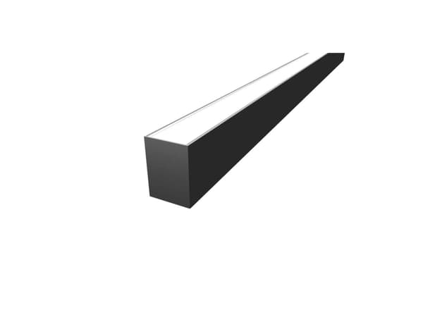 SLV GRAZIA 60, Skinnedeksel, Tak/Vegg, Sort, Aluminium, IP20, 1500 mm
