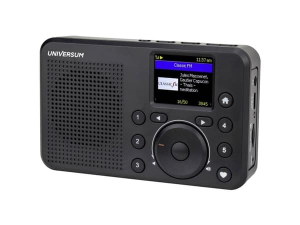 Internet bordradio UNIVERSUM IR 200-21 Internet genopladelig Sort