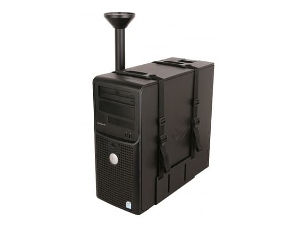 Techly ICA-CS 63, Pöydälle asennettava keskusyksikköteline, Työpöytä, 20 kg, Musta, Terästä, Pystysuora