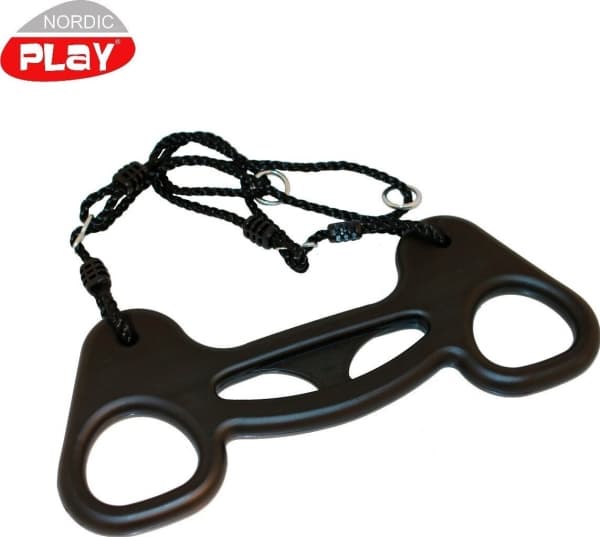 NORDIC PLAY Trapezgynge, sort med sort reb (805-465)