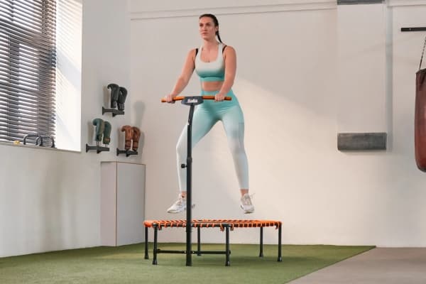 Salta Trampolin Fitness med håndtag, oranssi (805-556)
