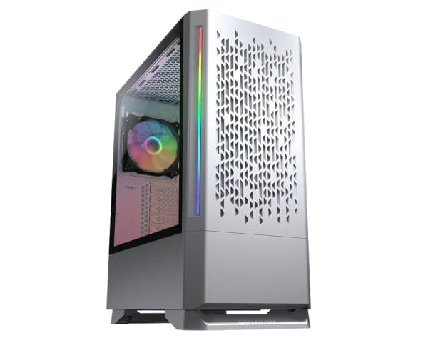 Cougar Case MX430 Air RGB, Midi Tower, PC, Valkoinen, ATX, mikro ATX, Mini-ITX, Pelaaminen, HDD, Teho
