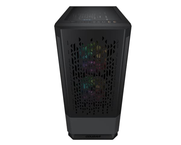 Cougar MX430 Air RGB - Tower - ATX - genomskinlig sidopanel (härdat glas) - ingen strömförsörjning - svart - USB/ljud