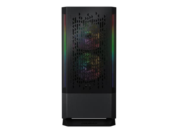 Cougar MX430 Air RGB - Tower - ATX - genomskinlig sidopanel (härdat glas) - ingen strömförsörjning - svart - USB/ljud Svart