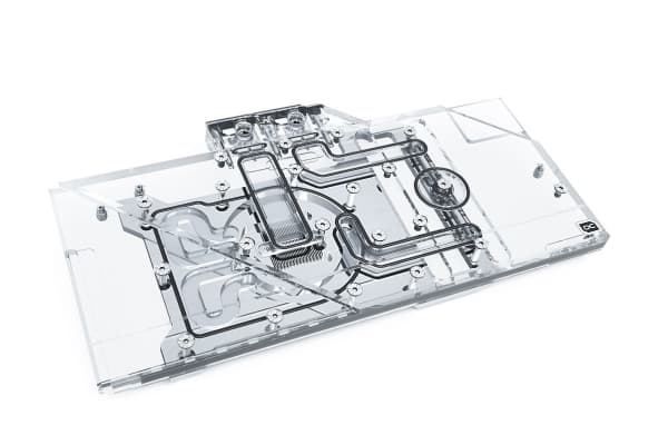 Alphacool Eisblock Aurora Acryl GPX-A, Vattenblock + kylfläns, Sortera, Transparent, MSI Radeon RX 6800 Gaming X Trio, MSI Radeon RX 6800 XT Gaming X