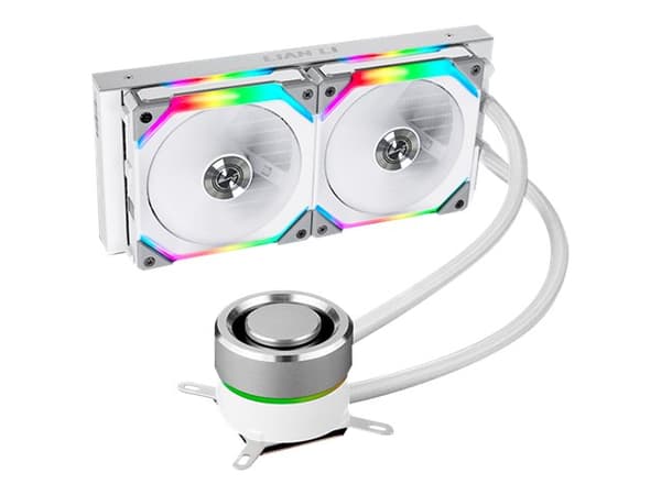 Lian Li Galahad AIO UNI FAN SL Edition 240 - Væskekjølesystem for prosessor - Radiatorstørrelse: 240 mm - (for: AM4, LGA1200, LGA1700, AM5, LGA115x S Sølv