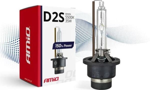 AMiO Xenon pære, xenon filament D2S 5500K 150 % effekt