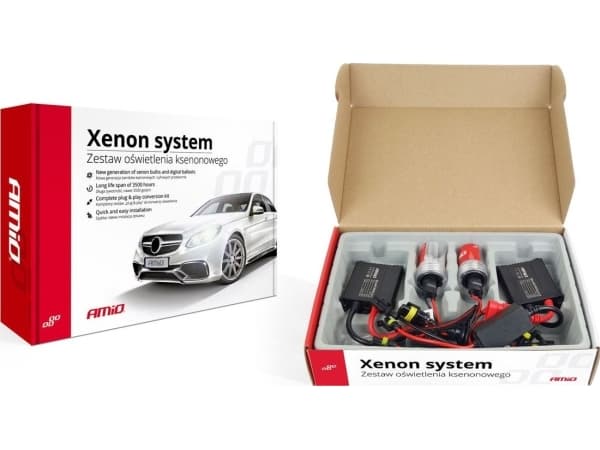 Kit hid slim h7m metall 6000k amio-01949 | CDON