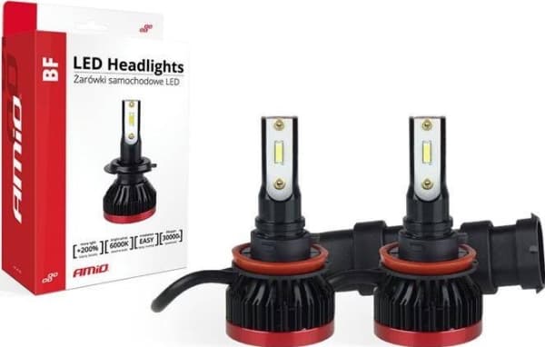 LED billampor bf-serien amio h8 h9 h11 amio-02245