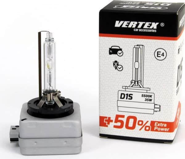 Xenon-pære, glødelampe xenon d1s 5500k amio 150 % strøm