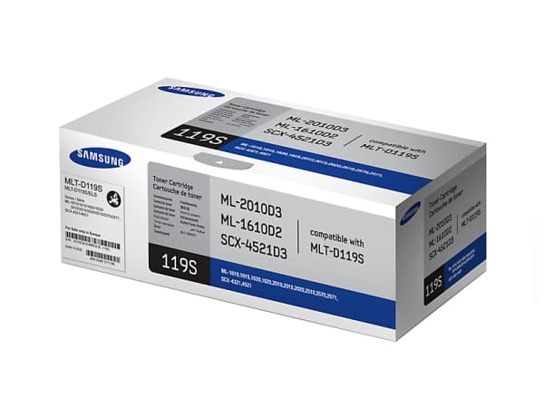 Samsung MLT-D119S - Svart - original - tonerpatron - for ML-1610, 1615, 1620, 1625, 2010, 2015, 2510, 2570, 2571; SCX-4321, 4521