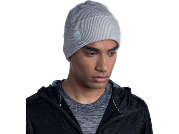 Buff Buff Crossknit Beanie 1264839331000 grå