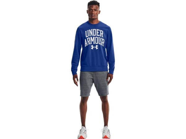 Under Armour Under Armour Rival Terry Crew 1361561-432 Niebieskie M