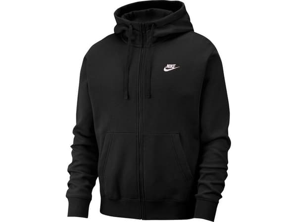 Miesten Nike Club huppari FZ BB musta BV2645 010
