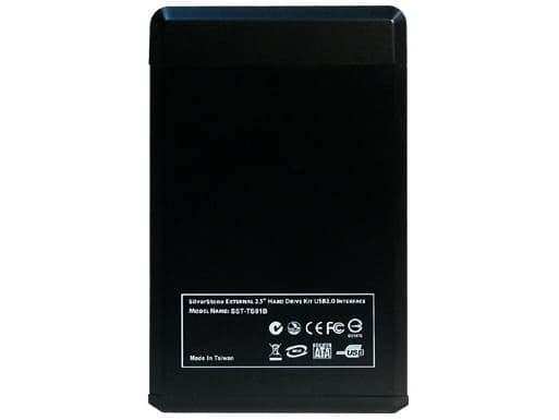 Silverstone TS01B, 2,5", SATA, Hot-swap, Sort