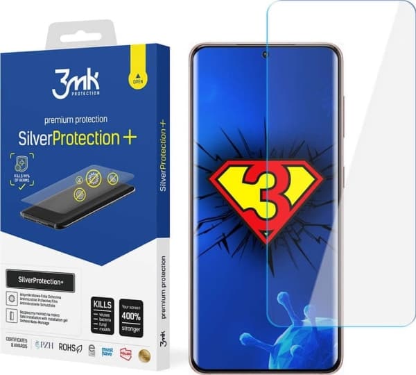 3MK Silver Protect+ Sam Galaxy S21 FE Wet-Install Antimicrobial Film
