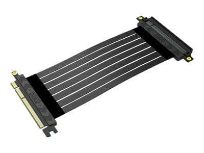 Akasa RISER BLACK X2 Mark IV - PCI Express x16-kabel - PCI Express (hunn) til PCI Express (hann) - PCIe 4.0 - 20 cm - riser - svart