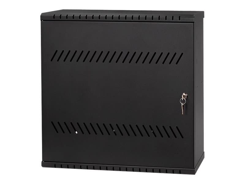 Netrack V-Line - Skåp - väggmonterbart - svart - 19"