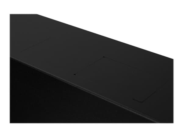 Netrack V-Line - Skåp - väggmontering - svart, RAL 9005 - 2U - 19"