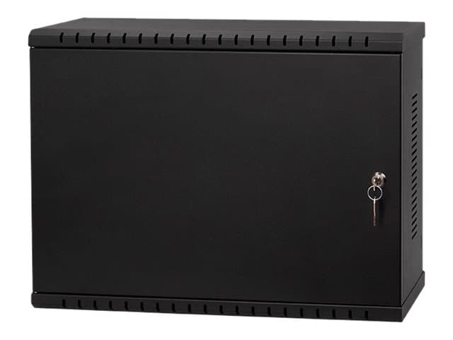 Netrack V-Line - Skåp - väggmonterbart - svart - 3U - 19"