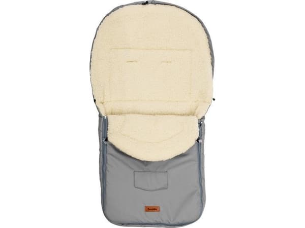 Sensillo WOOL SLEEPING BAG - vaaleanharmaa PRAM (95x40)