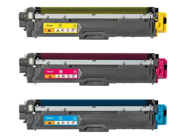 Brother TN241CMY - 3-pack - gul, cyan, magenta - original - tonerpatron - for Brother DCP-9015, DCP-9020, HL-3140, HL-3150, HL-3170, MFC-9140, MFC-93