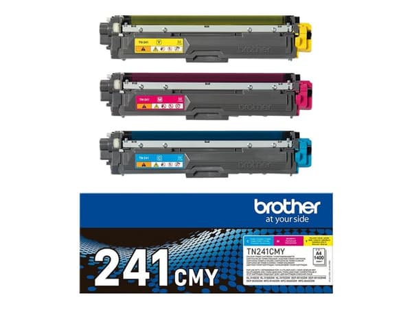 Brother TN241CMY - 3-pack - gul, cyan, magenta - original - tonerpatron - for Brother DCP-9015, DCP-9020, HL-3140, HL-3150, HL-3170, MFC-9140, MFC-93