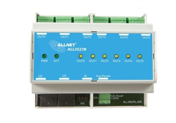 ALLNET ALL3527B, Blå, Hvit, 12 V, 250 V, 10 A
