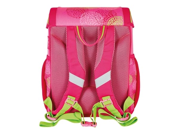 Herlitz Loop Plus Bloomy Horse, Pencil pouch, Sport bag, Pennfack, Skolväska, Flicka, Grundskola, Ryggsäck, 16 l, Framficka, Sidoficka