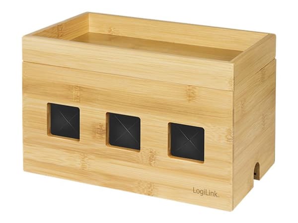 LogiLink - Kaapelin järjestäjä - ruskea, bambu
