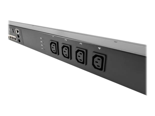 DIGITUS - Strømfordelerenhet (kan monteres i rack) - AC 250 V - 4000 watt - enkeltfase - Ethernet 10/100, serial - inngang: IEC 60309 16A - utgangsko