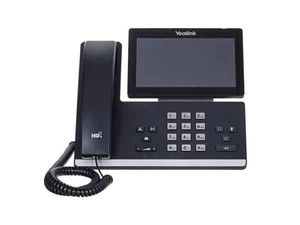 Yealink T58W - VoIP-telefon med nummerpresentation - 10-party samtalsförmåg - SIP, SIP v2 - 16 rader - klassiskt grå - med Yealink CAM50 kamera