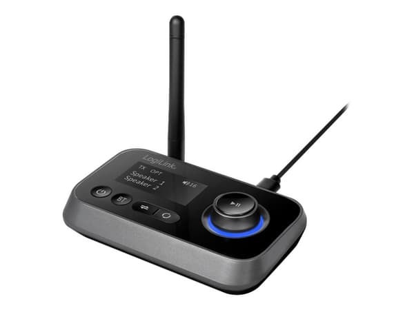 LogiLink - Trådlös Bluetooth-ljudmottagare/-sändare för TV, trådlösa hörlurar