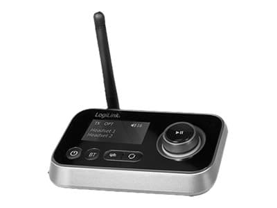 LogiLink - Trådlös Bluetooth-ljudmottagare/-sändare för TV, trådlösa hörlurar