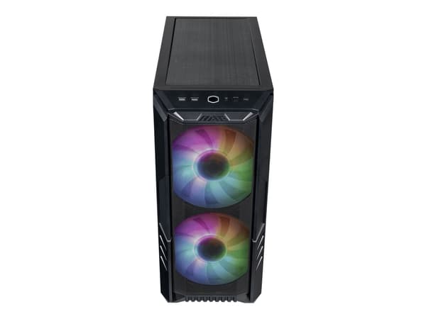 Cooler Master HAF 500 - Tower - utvidet ATX (E-ATX) - sidepanel med vindu (herdet glass) - ingen strømforsyning - svart - USB/lyd