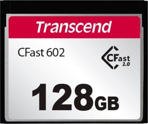 Transcend CFast 2.0 CFX602 - Flashminnekort - 128 GB - CFast 2.0