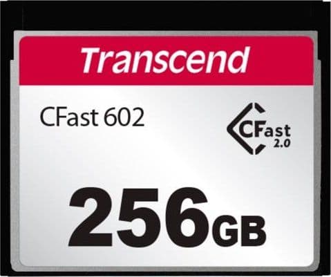 Transcend CFast 2.0 CFX602 - Flashminnekort - 256 GB - CFast 2.0