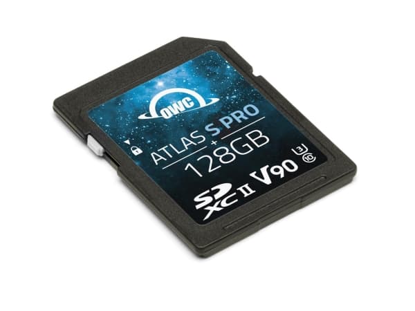 OWC Atlas S Pro, 128 GB, SDXC, UHS-II, 290 MB/s, 277 MB/s, Sort