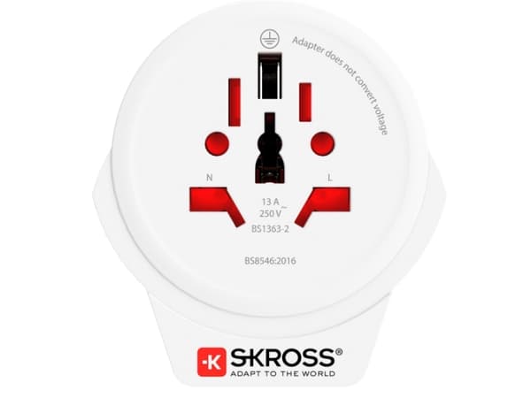 1.500266 Strømpluggadapter Type F Universal Hvit