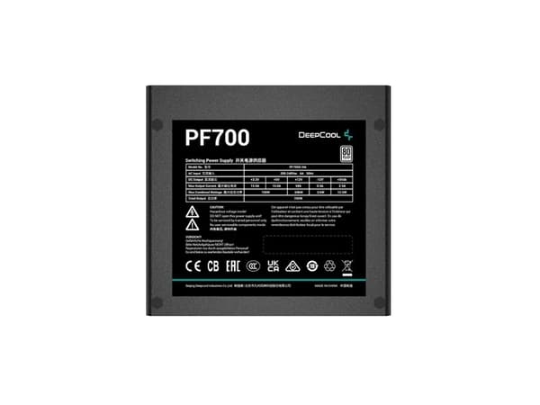 DeepCool PF700 strömförsörjningsenheter 700 W 20+4 pin ATX ATX Svart