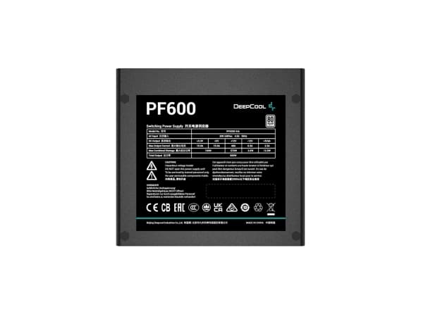Deepcool PF PF600 - Strømforsyning (intern) - 450 watt