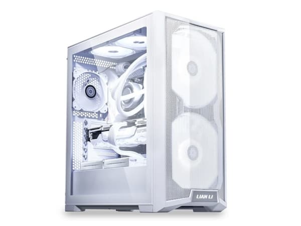 Lian Li Lancool 215 W - Tower - utvidet ATX (E-ATX) - sidepanel med vindu (herdet glass) - ingen strømforsyning - hvit - USB/lyd