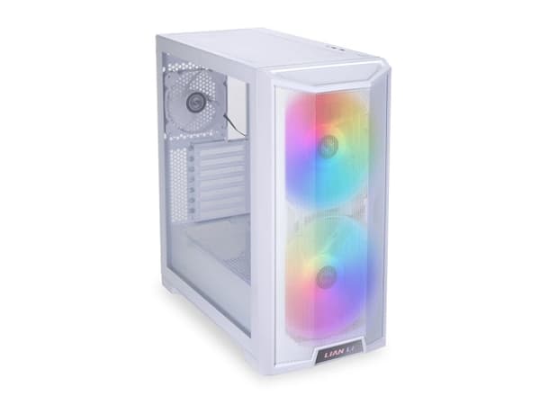 Lian Li Lancool 215 W - Tower - utvidet ATX (E-ATX) - sidepanel med vindu (herdet glass) - ingen strømforsyning - hvit - USB/lyd